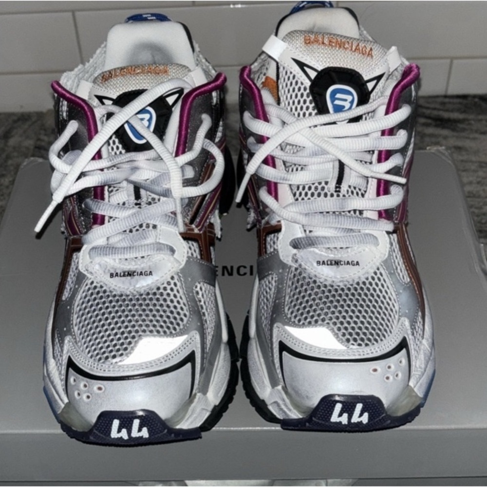 Balenciaga White and Multicolor Sneakers